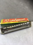 Vintage Diplomat Special Harmonica 6 1/4" Original Case Rare Old Stock - Works. Fixed Price $24.99.
