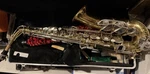 The Selmer Company Bundy Alto Saxophone In Hard Case. Fixed Price $125.00.