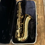 Vtg Conn Alto Saxophone Brass Gold Lacquered Hand Engraved N62609 With Case. Fixed Price $215.00.