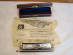 Vintage M. Hohner Super Chromonica Chromatic Harmonica Key Of C No. 270 W/box. Fixed Price $259.99.