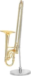 Realistic 5.5" Gold Trombone Miniature Musical Instrument Figurine, By Broadway. Fixed Price $26.99.