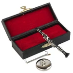 Dselvgvu Miniature Clarinet With Stand And Case Mini Musical Instrument Clari.... Fixed Price $19.06.