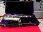 Antique Pan American Saxophone Patd 1915 #1153489s P 30008 L Silver Plate L7.25. Fixed Price $250.00.