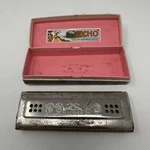 The Echo Harp By M. Hohner Made In Germany 55/80 Keys Of C & G Box. Fixed Price $27.00.