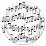 Beistle Musical Note Dessert Plates - Music Party Supply Decoration. Fixed Price $11.30.