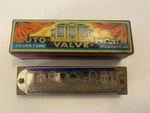 Vtg M. Hohner Auto Valve Harp Harmonica Key Of A - Made In Germany W/ Case Box!. Fixed Price $84.99.