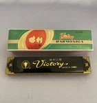 Rare Vntg Victory Harmonica With Original Case Model Uc 066 W/ 42 Holes/key Tone. Fixed Price $14.95.
