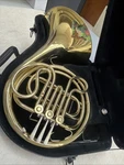 French Horn - Single Conn14d. Case,mpc Included. Scratch S, Dents Pictured. Fixed Price $595.00.