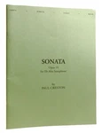 Paul Creston Sonata Opus 19 For Eb Alto Saxophone Renewed 2nd Printing. Fixed Price $54.95.