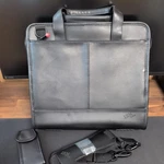 Ibm Thinkpad Leather Laptop Carrying Case 13" Black Top Loader Work Bag Classic. Fixed Price $62.00.