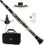 Mendini By Cecillio Bb Clarinet With Case, Stand, Mouthpiece, 10 Reeds, Gloves. Fixed Price $69.99.