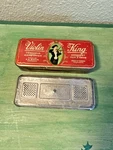 Antique German Tremolo Harmonica Violin King W/ Tin Case Germany F. A. Bohm. Fixed Price $75.00.