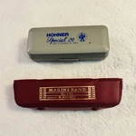 Hohner Special 20 & Marine Band Diatonic Harmonica A C G Metal W/ Case. Fixed Price $35.00.