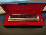 Hohner Super 64 Chromonica No. 7582. Fixed Price $70.00.