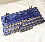 Vintage Buescher Aristocrat Flute With Case Selmer Era. Fixed Price $59.99.
