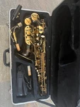 Opus Brand Black Color Alto Saxophone With Case And Mouthpiece.. Fixed Price $215.00.
