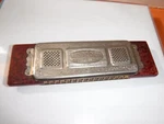 Large Rare 7" X 2" Antique Harmonica - Fr Hotz Harmony Queen Germany Made. Fixed Price $49.95.