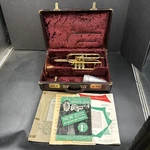 Vtg C.g. Conn Elkhart Ind. Cornet Copper Bell Original Case Mouthpiece. Fixed Price $390.99.
