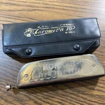 Vintage Hohner Chrometta 10 Harmonica 253c Made In Germany W/ Case. Fixed Price $49.00.