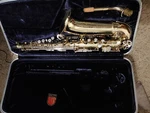 1958 Conn Alto Shooting Stars Saxaphone 18n. Fixed Price $350.00.