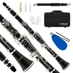 Sonicake B Flat Clarinet For Intermediate Beginners, Upgraded Ebonite Bb Clarine. Fixed Price $94.39.