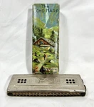Vtg M Hohner The Echo Harp Harmonica Cg 55/89 Double Sided Tremolo Germany Box. Fixed Price $35.79.