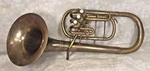 Vintage 3 Valve Pan American Euphonium Baritone Elkhart In No Case Or Mouthpiece. Fixed Price $220.50.