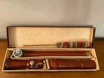 Vintage Johannes Adler Recorder C Tenor Pearwood German Fingering Original Box. Fixed Price $65.00.