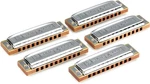 Hohner Case Of Blues Harp 5-piece Harmonica Set With - Keys G, A,. Fixed Price $187.55.